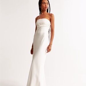 Abercrombie & Fitch Strapless Cream Dress